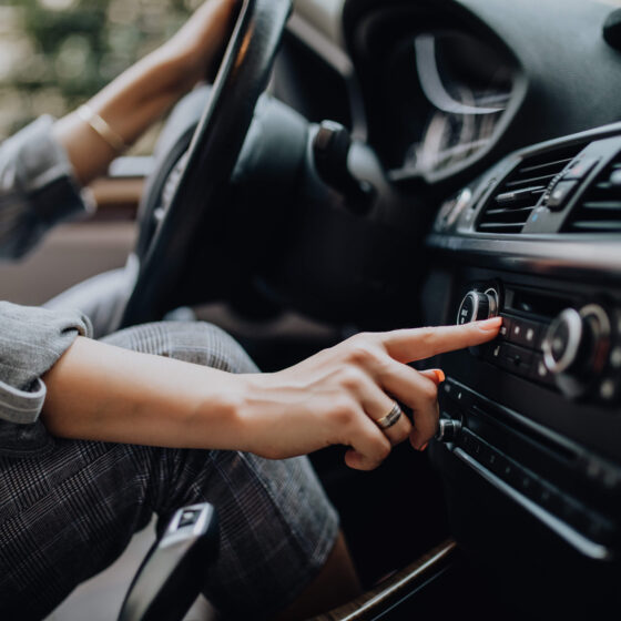 Turning on car AC