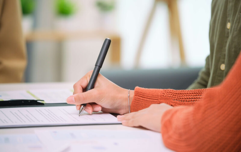 Sign over a California vehicle title