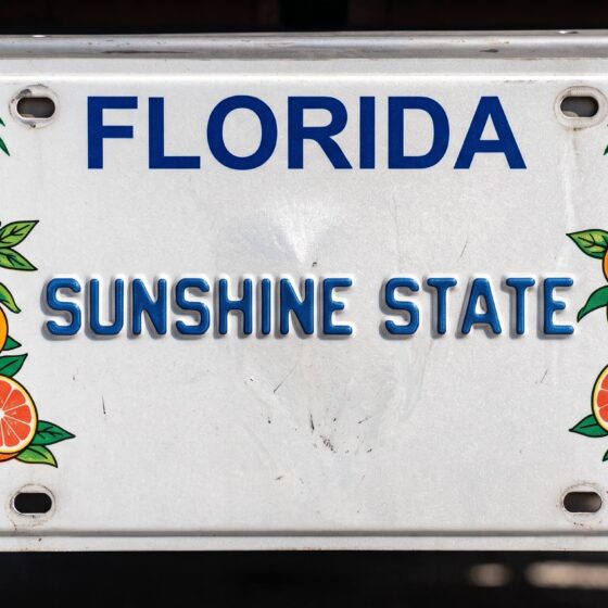 Florida license plate