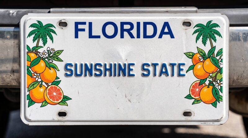 Florida license plate