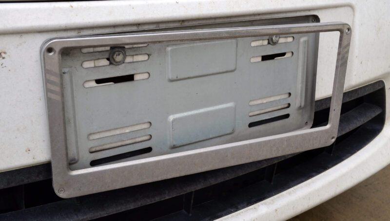Lost license plate